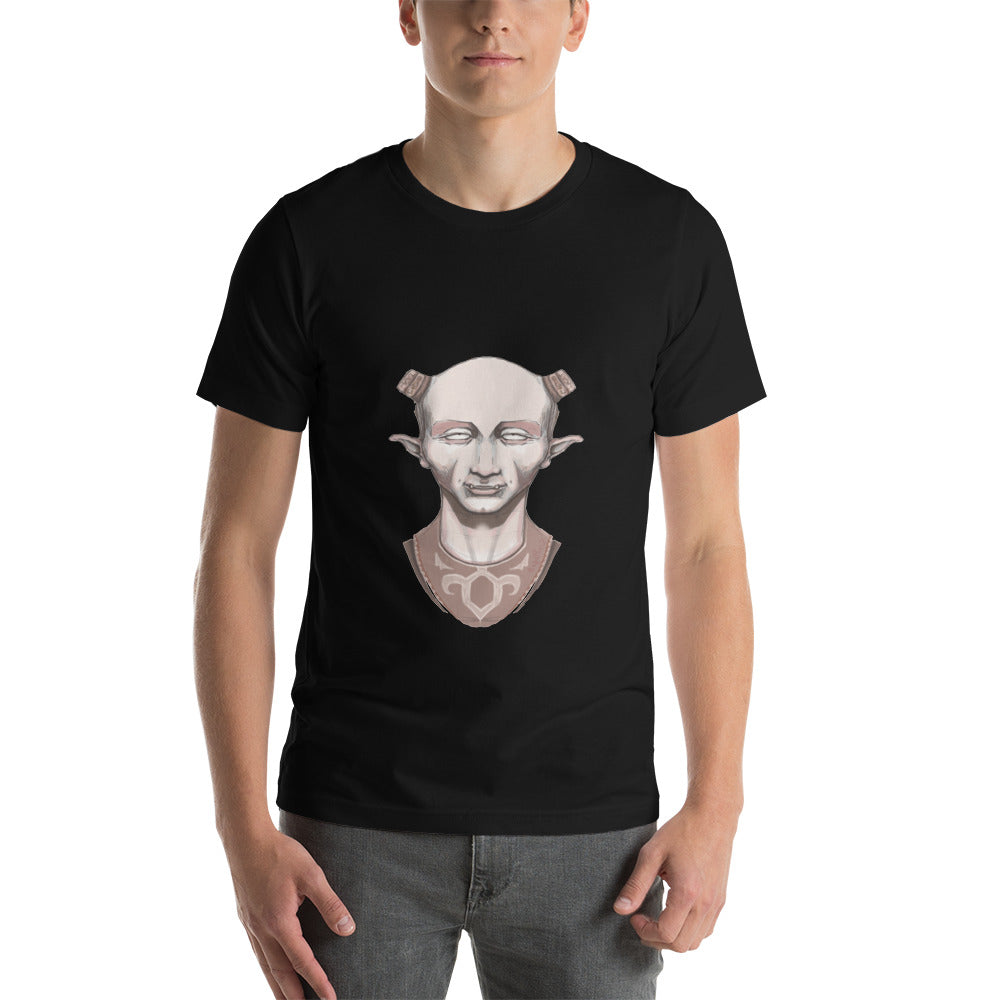 Black unisex t-shirt