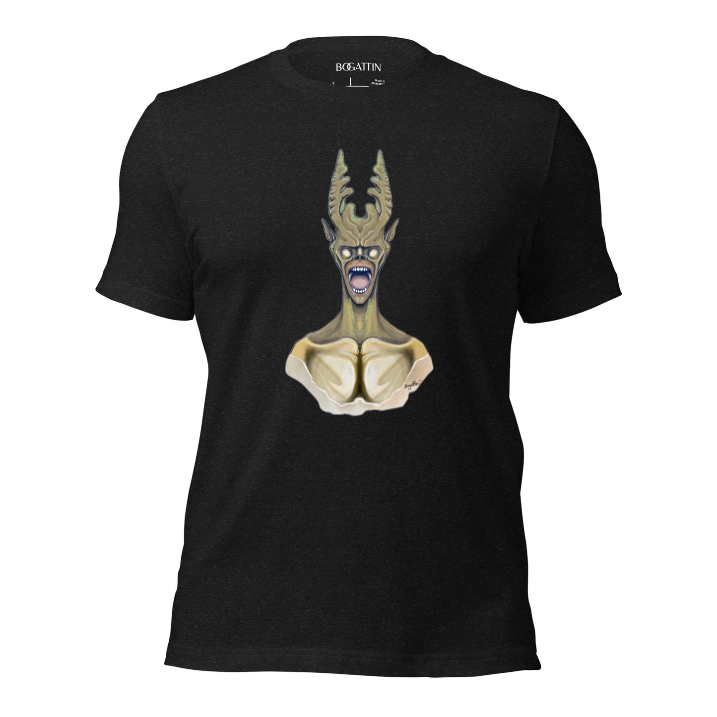 Black-heather unisex t-shirt