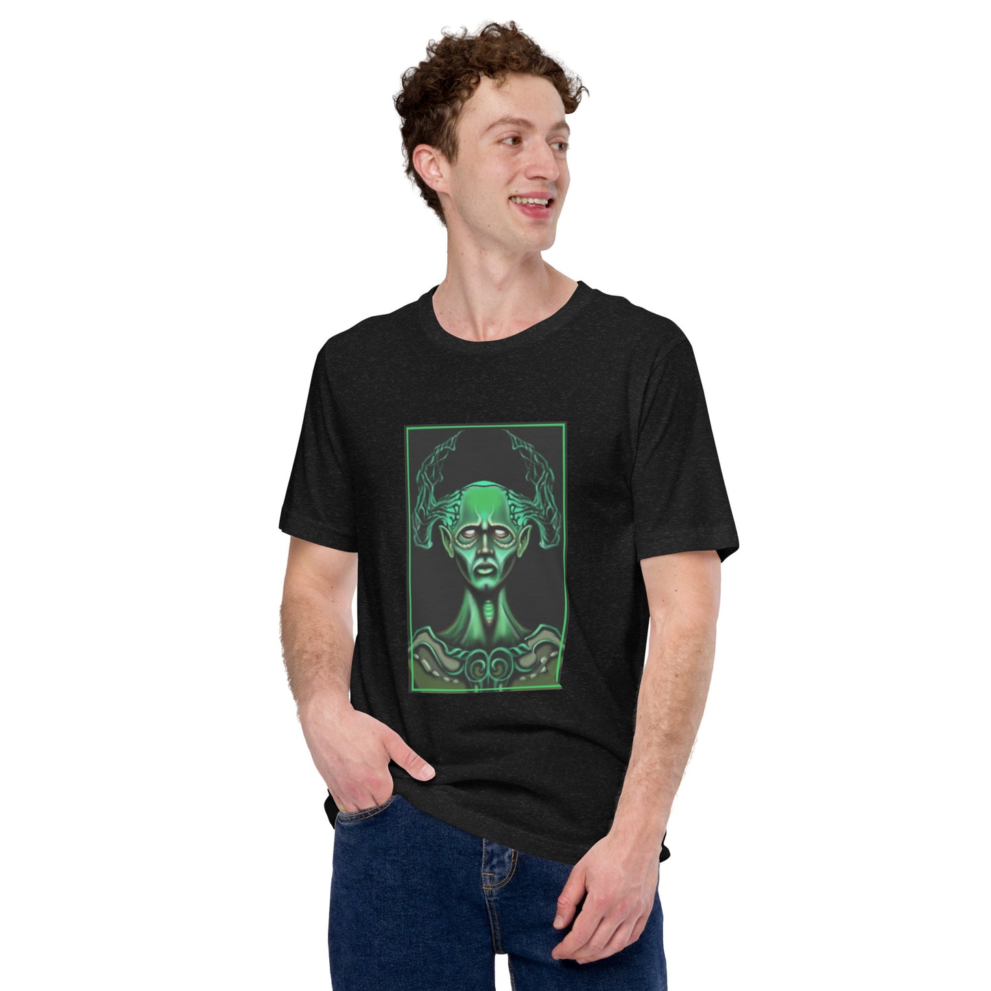 Black unisex t-shirt