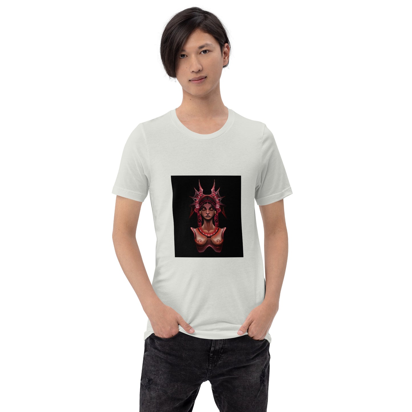 Silver unisex t-shirt