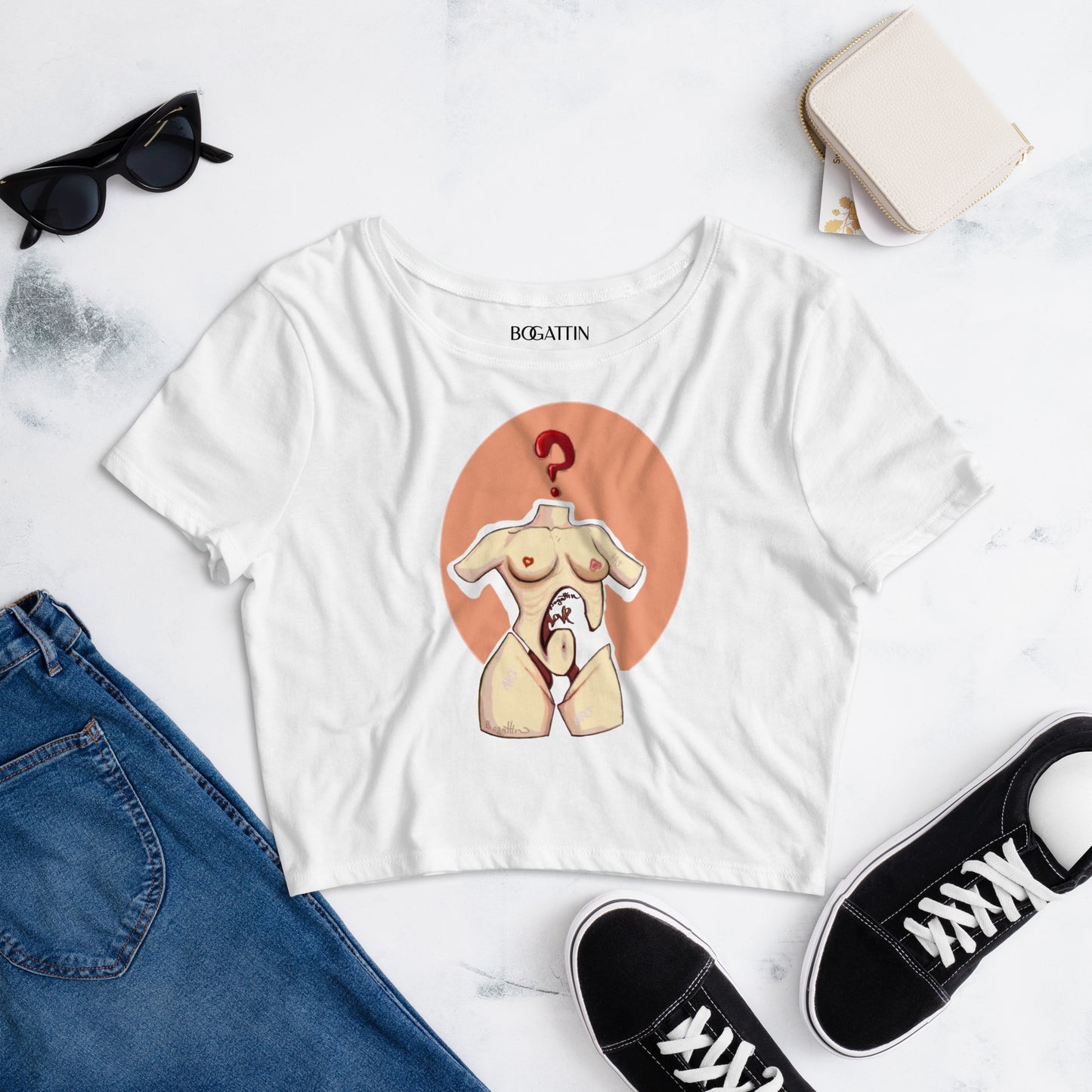 White Crop Top