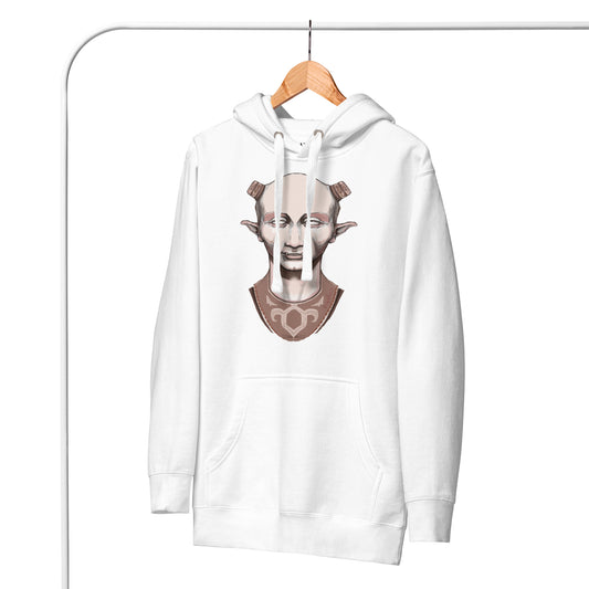 White unisex premium hoodie