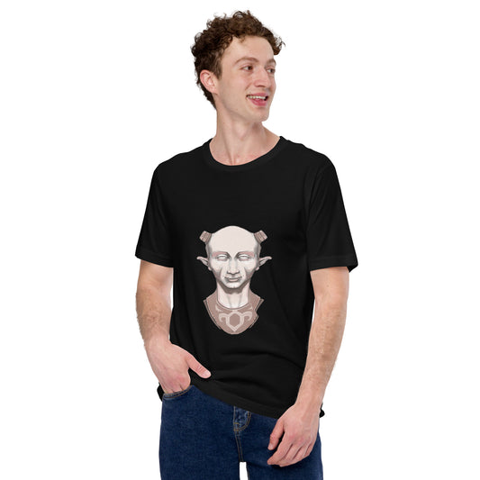 Black unisex t-shirt
